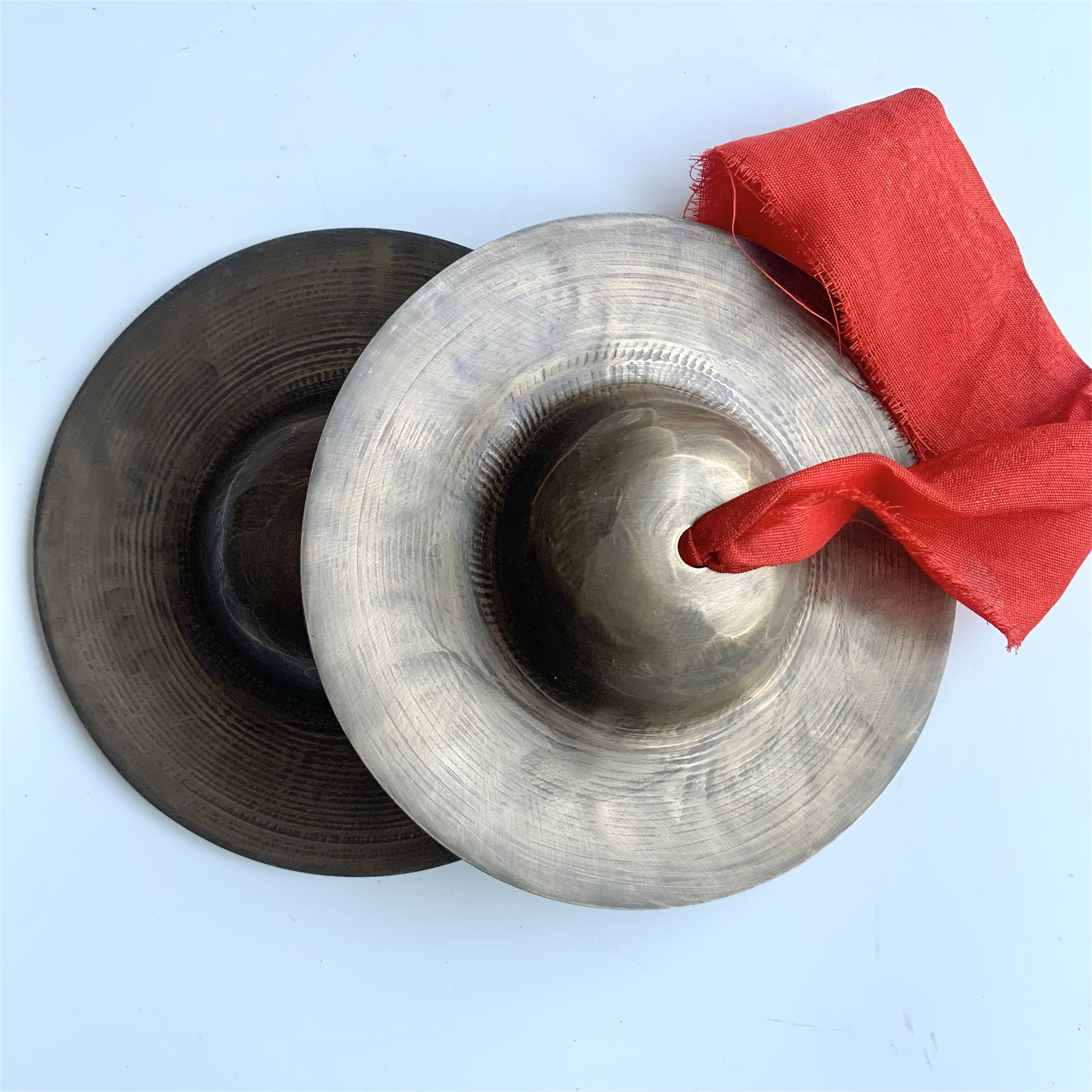 15～17～19cm 手作りブロンズ製小型北京シンバル、古銅製水シンバル、ハープ、銅川シンバル、北京シンバル、三線半アクセサリー