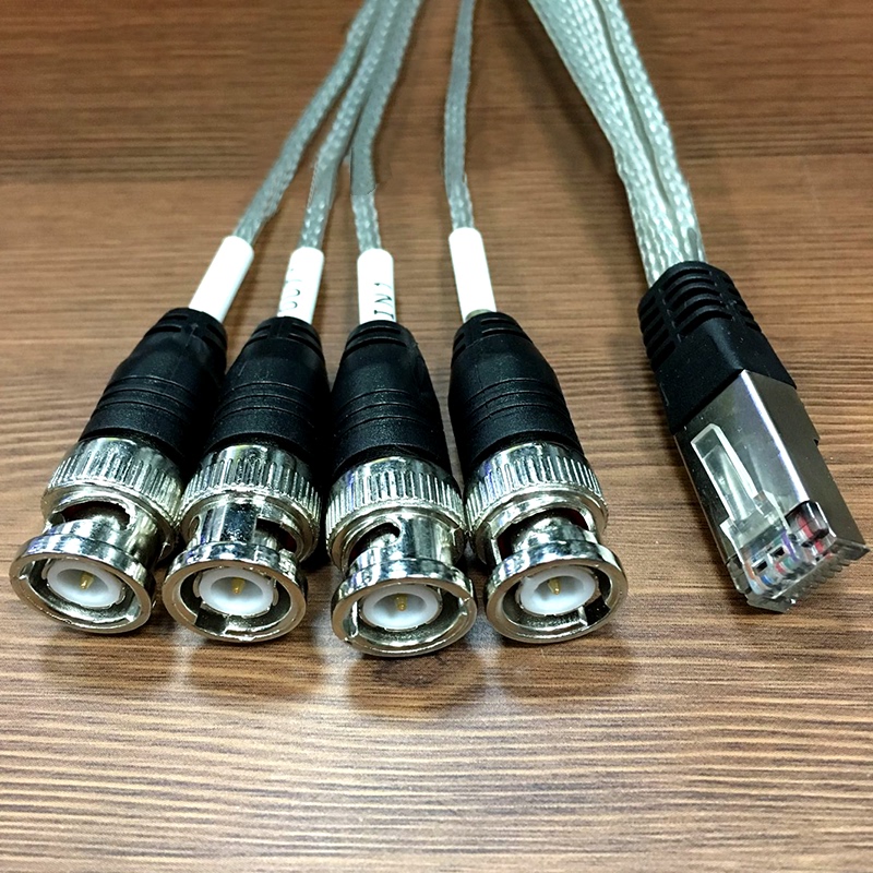Suitable for Huawei T-75-1-Rj45-3 Rj45 to Bnc Cable E1 2m Cable E1 Cable Rj9-4Bnc Cable