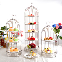 European three-level afternoon tea dessert shelf fruit cake tray shelf dessert table ornaments display stand tea rest table