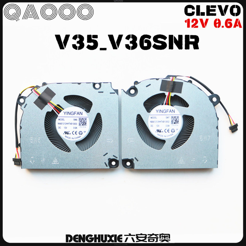 Clevo V35 V350 V36Xsnrq V36Xsnxq V36Xwnxq Fan (5W6 5W7)