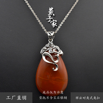 Yanzijia S925 sterling silver clip pendant buckle Silver clip buckle Silver buckle DIY buckle Jade amber beeswax pendant buckle head