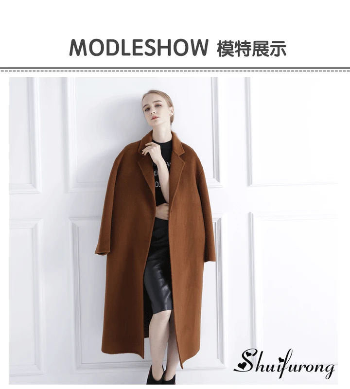 2017 mùa thu và mùa đông mới Áo khoác cashmere của Albaka - Trung bình và dài Coat