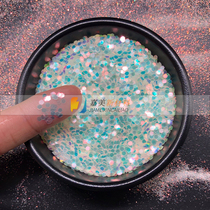 Colorful fantasy golden green onion powder fantasy powder colorful glitter colorful glitter sequin crafts handmade stage DIY
