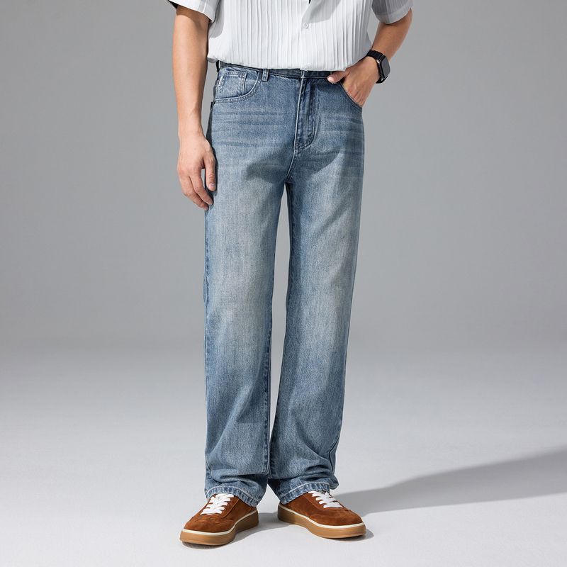 Men's Jeans 2026 Spring/Summer New Arrivals Men's Loose Straight Casual Versatile Denim Pants