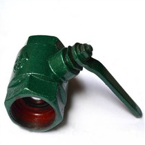 Green threaded iron ball valve Paint ball valve Cast iron ball valve Threaded green ball valve