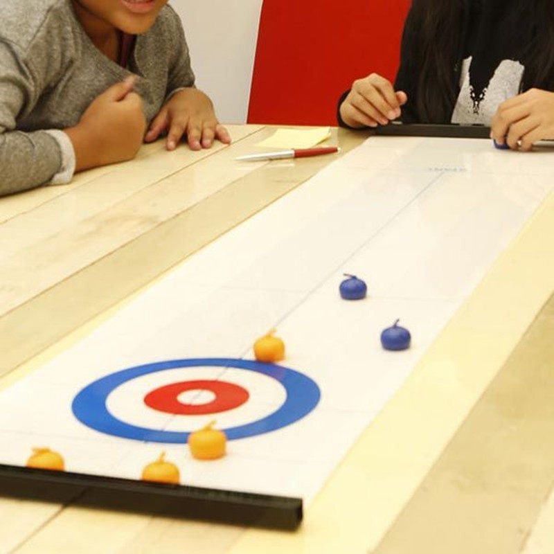 Desktop Rolls Style Bowling Curling Curling Children Indoor Table Tours Desdesktop Curling Game Parent-child Toy Ball