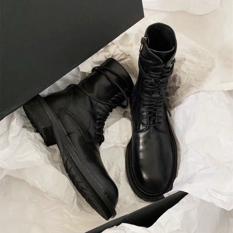 Good looking, comfortable and handsome on the feet ANN Martin Boots leather boots female with locomotive boots British wind