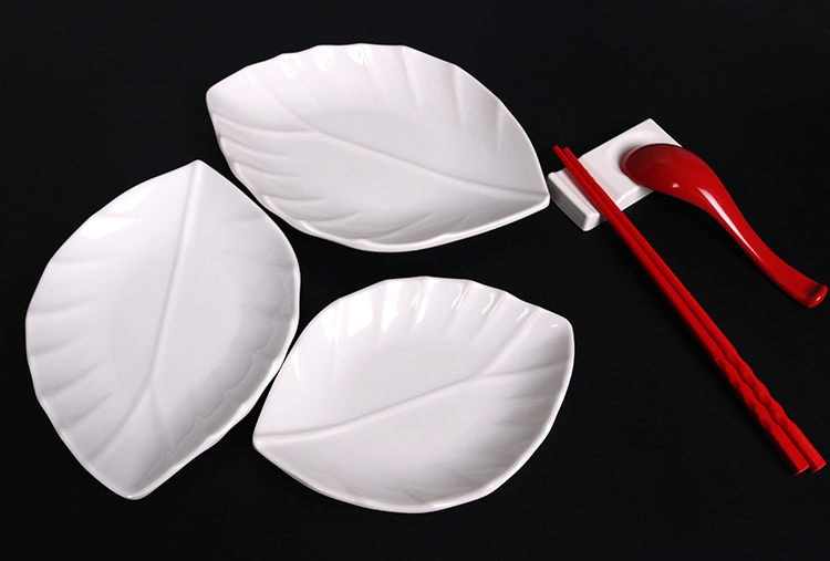 Tấm nhựa melamine tấm trắng lá KTV tấm ăn nhẹ món ăn nhẹ tấm bên khách sạn món ăn lạnh món ăn melamine bộ đồ ăn bát ăn cơm