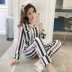 Đồ ngủ nữ mùa xuân và mùa thu cotton dài tay có thể mặc bên ngoài nút áo cardigan tươi và ngọt ngào phục vụ nhà tháng shop đồ nữ Giống cái