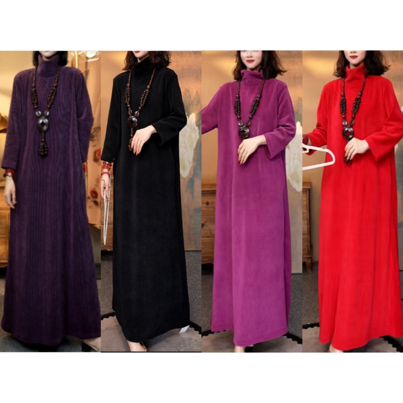 208-51-17-121-Improved Version of Cheongsam Dress with Elegant High Collar 208-51-17-121-Improved Version of Cheongsam Dress with Elegant High Collar