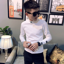 Short little guy 155 beats bottom shirt autumn dress plus little code boy XS code S Korean version sashimi long sleeve T-shirt LES handsome T