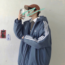 Cotton suit Male Winter Korean version Trend plus suede thickened Even cap cotton clothing Warm Easy Harbor Wind Jacket Student Cotton Padded Jacket Tide