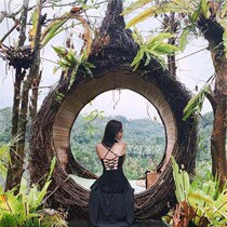 Net red birds nest basket Bali swing home Leisure outdoor hanging multi-person swing outdoor homestay hanging chair