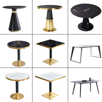 Outdoor table and chair courtyard outdoor balcony waterproof sunscreen outdoor milk tea dessert shop light luxury balcony tea table and chair combination