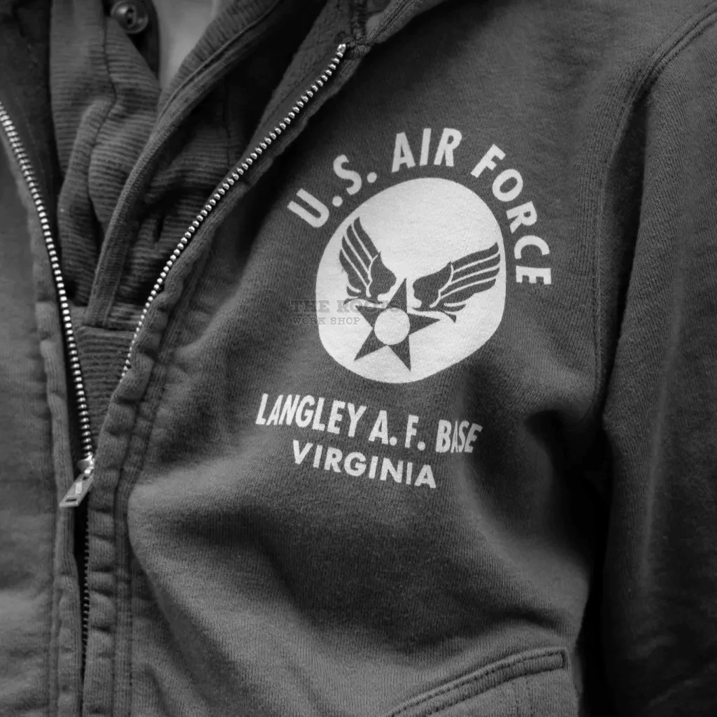 Сделано в Японии Buzz Rickson'sRegular агент US Air Force плюс бархатная молния худи