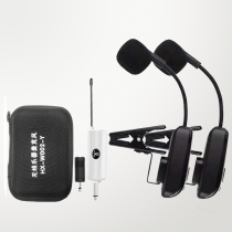 One Drag Two Instrument Wireless Microphone Sax Dihu Violin Flaring Wireless Sound Pickup Rechargeable Microphone