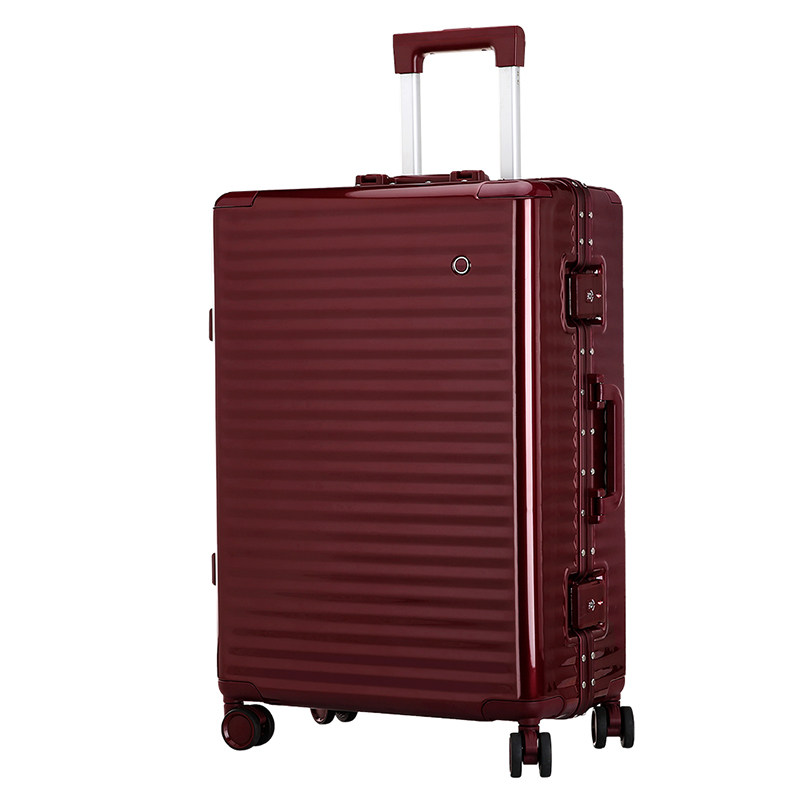 Export quality red suitcase wedding dowry box bride dowry leather case trolley case female travel high value