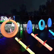  Direct sales LED luminous seesaw Colorful outdoor courtyard Childrens toys Amusement park square interactive creative decoration