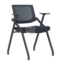 Training chair movable conference chair black mesh office chair folding reception chair reception chair with armrest venue chair