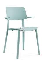 Top color leisure chair milk tea shop chair restaurant plastic chair open air chair New PP plastic chair European style