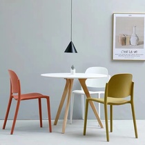 Four Corner Nordic furniture chair modern dining room chair home comfortable plastic chair outdoor leisure chair plastic stool