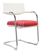 Fashion stacking office chair Bow foot conference chair Plastic backrest staff office chair breathable staff conference chair