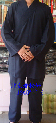 Ruisongxuan) Cotton and linen jacket suit, Hanfu, Arhat jacket, Siping fir oblique jacket - the big lapel is a national costume