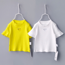Leakage breaking code clearance girls T-shirt short sleeve summer Children Baby thin coat 2 baby base shirt 3 years old 1