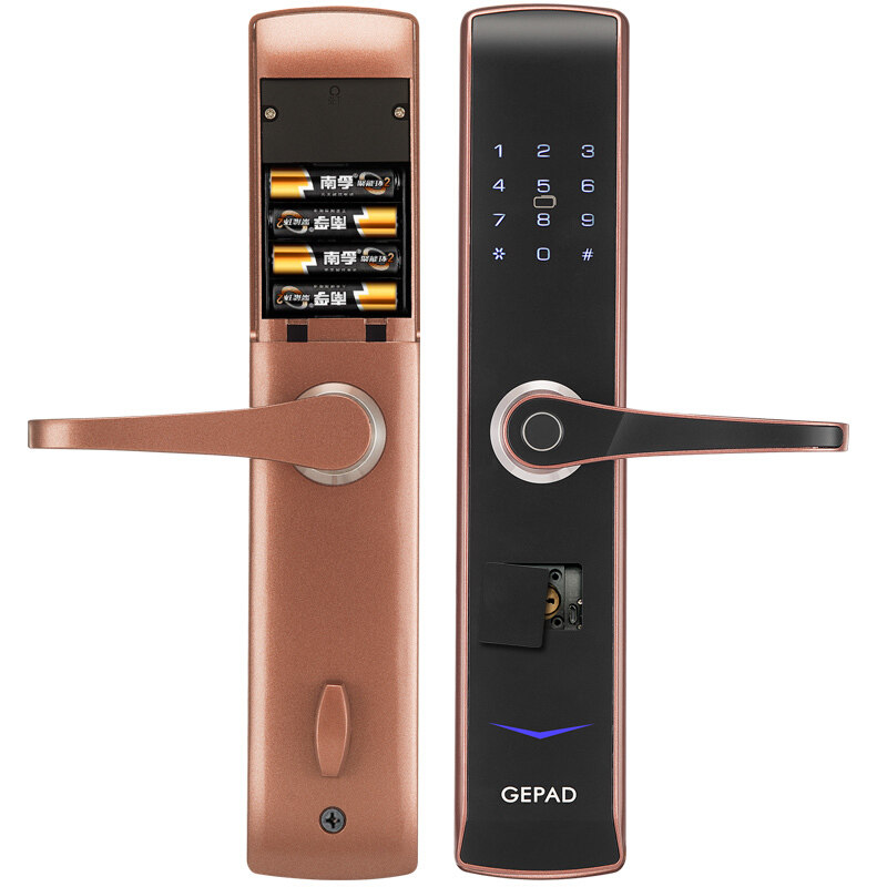 Song Pie (GEPAD) fingerprint lock smart lock security door fingerprint password lock P6 red paleocopper
