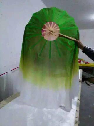 Yong Ho Genuine Silk Fan 360 Degrees True Silk Dance Fan June Qing Wo Fan Professional Appraisal Dance Fan