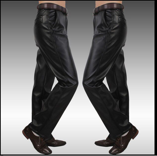 Pantalon cuir homme droit pour hiver - Ref 1493487 Image 13
