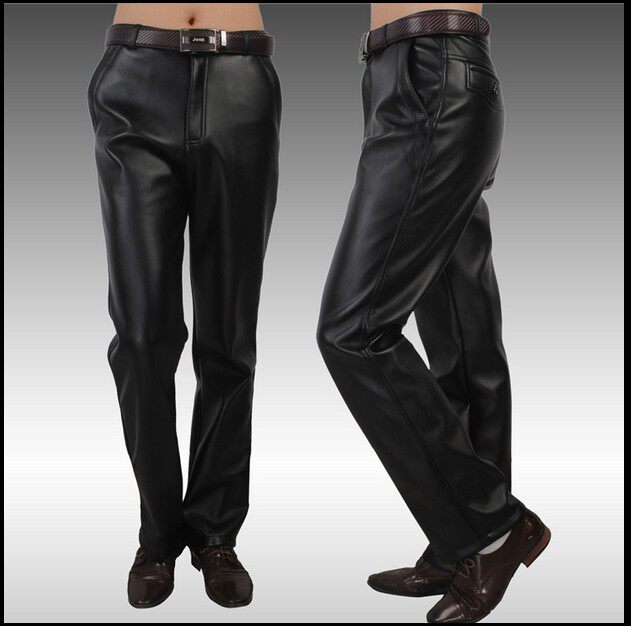 Pantalon cuir homme droit pour hiver - Ref 1493487 Image 9