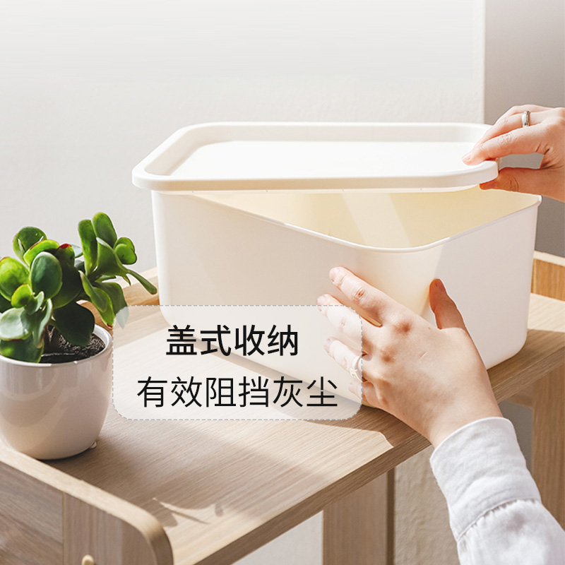 IRIS Desktop Containing box Cosmetic Storage Day Style With Lid Zero Food Inclusions Finishing Containing Box Plastic Kitchen