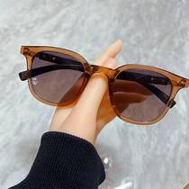 Wood grain leg rice nail sunglasses womens high-end European and American ins style sunglasses mens sunshade anti-UV sunglasses