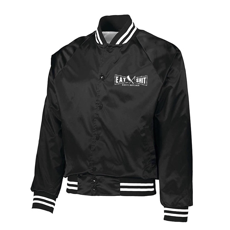 Harley Sweatshirt Rustybutcher Butcher Motorcycle Retro Riding West Coast Eatshit Baseball Jacket
