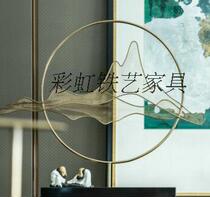 Iron rockery ornaments sculpture home living room bedroom hotel clubhouse metal decorations decoration