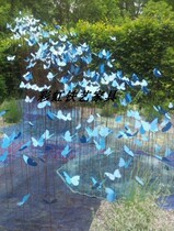 Wrought iron ornaments Butterfly Park scenic square Lawn plug-in decoration outdoor garden