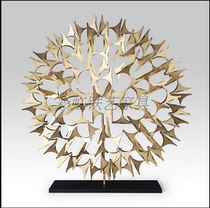 Iron decoration ornaments living room TV sofa background decoration hotel decoration