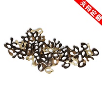  Wrought iron wall hanging lotus lotus leaf decoration living room TV sofa background decoration Hotel decoration