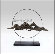 Iron rockery ornaments sculpture home living room bedroom hotel clubhouse metal decorations decoration