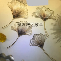 Wrought Wall Lotus lotus leaf decoration living room TV sofa background decoration hotel decoration