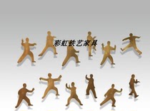 Living room model room wrought wrought wall piece hotel sofa background wall metal wall decoration lotus leaf neoclassical