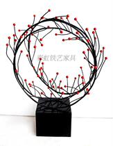 Iron Art Deco swing piece Living room TV sofa Background Decorative Hotel Decoration