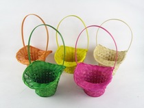 Princess Basket Fruit Basket Flower Basket Rattan Hand Basket Small Basket Dancing Basket Wedding Flower Basket Petal Small Flower Basket