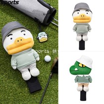 South Korea KA*KAO GOLF golf accessories 23 years ins trendy cartoon plush driver club cover