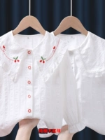 Летняя хлопковая тонкая рубашка