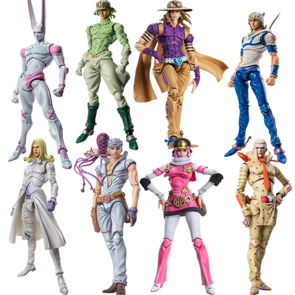 Super Realistic Movable Jojo's Bizarre Adventure Johnny Joestar Diego Joly Belin D4C Action Figure Toy
