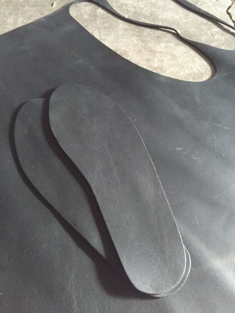 Black Head Layer Cow Leather Boutique Insole Pure Genuine Leather Insole-Taobao