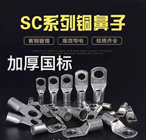 SC25-6 8 10 12GB peek copper nose wire lug terminal thickened copper nose 25 square