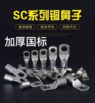 SC6-4 5 6 8GB peek copper wire nose copper wire lug terminal thickened copper nose 6 Square